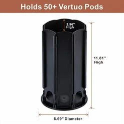 For Nespresso Vertuo Pod Holder Carousel Vertuoline With Central Additional Pods Storage (Carousel-50+ Pods) -KitchenAid Shop 41fiv4aqs6L