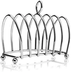 Victorian Design Chrome 6 Slice Toast Rack With Ball Feet And Loop Carry Handle -KitchenAid Shop 41fll1gN42L. AC