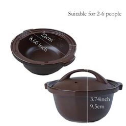Ianji Electric Claypot Brown Rice Cooker Small DSG-TZ30 3.17 Quart, Adjustable Time Natural Ceramic Material Unglazed Porcelain 120V, Off-white And Brown -KitchenAid Shop 41fsFpkQN5L