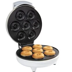 Mini Donut Maker - Electric Non-Stick Surface Makes 7 Small Doughnuts, Decorate Or Ice Your Own For Kid Friendly Dessert Or Snack - The Unique Gift Or Baking Activity For Kids & Adults -KitchenAid Shop 41g4DpGJcUL