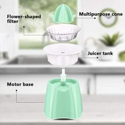 Electric Citrus Juicer, Orange Squeezer With Lockable Pour Spout, All-Copper Motor And Universal Cone - Electric Juice Extractor For Orange Lemon Lime Grapefruit -KitchenAid Shop 41g4WovbA3L