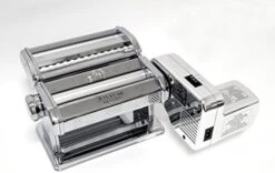 Marcato Arcato Atlas 180 Pasta, Made In Italy, Stainless Steel, 180-Millimeters Wide, Includes Machine With Cutter, Hand Crank, And Instructions -KitchenAid Shop 41gDvzwvY3L. AC