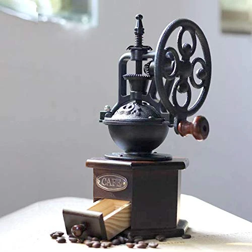 Manual Coffee Grinder, Grain Grinder With Cleaning Brush,Cast Iron Hand Crank, Ceramic Core, Adjustable Grinder,Make Fresh Coffee For Coffee Enthusiasts 5 Manual Coffee Grinder, Grain Grinder With Cleaning Brush,Cast Iron Hand Crank, Ceramic Core, Adjustable Grinder,Make Fresh Coffee For Coffee Enthusiasts - Image 3
