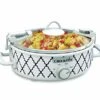 Crock-Pot Small 2.5 Quart Casserole Slow Cooker, White/Blue