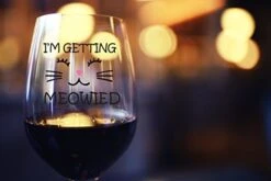 I'm Getting Meowied Funny Wine Glass 15oz - Unique Wedding Gift Idea For Fiancee, Bride, Bridal Shower Gifts - Engagement Party Or Christmas Gift For Her - Evening Mug 6 I'm Getting Meowied Funny Wine Glass 15oz - Unique Wedding Gift Idea For Fiancee, Bride, Bridal Shower Gifts - Engagement Party Or Christmas Gift For Her - Evening Mug -KitchenAid Shop 41gL5IKzCGL