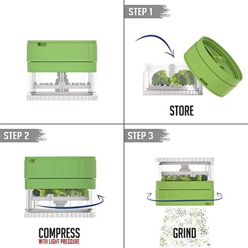 Worlds Fastest Herb Spice Grinder With Storage (Green), (GRND1) 4 Worlds Fastest Herb Spice Grinder With Storage (Green), (GRND1) - Image 2