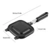 Double Sided Frying Pan, Non-stick Aluminum Sandwich Toaster, Breakfast Sandwich Maker Grill Press Foldable Pancake Omelette Pan Kitchen Breakfast Maker For Bread Toast Waffle -KitchenAid Shop 41gUIaPQgvL