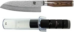 Premier 7" Santoku Knife Hand-Sharpened, Handcrafted In Japan, Light, Agile And Easy To Maneuver, 7-Inch, Silver -KitchenAid Shop 41gUX csJbL. AC