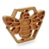Honey Bee Trivet- Solid Cherry Wood Trivet Hot Pad Holder -KitchenAid Shop 41gWytvBwpL