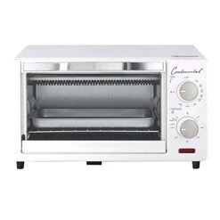 -TO101 Toaster Oven, 4 Slice, White