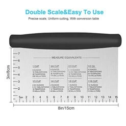 Ench Scraper, UUBAAR 1 PCS Dough Scraper Tool Kitchen Scraper, Multi-Purpose Stainless Steel Food Scraper Chopper, 6-Inch Bench Knife For Baking Cooking, Dough Cutter With Contoured Grip -KitchenAid Shop 41gbBedOwiS