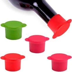 GENERIC Wine Bottle Cap Reusable And Sealing Cap Silicone Cork Keeps Wine Fresh For Days In Air Tightness Set Of 3 With Pump Wine -KitchenAid Shop 41gfnoUqFeL