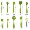 10pcs Silicone Utensils Set, Heat-Resistant, Non-Stick, Safety Health, Silicone Baking Kitchen Cooking Tool Sets (Green) -KitchenAid Shop 41gj9dNDTQL
