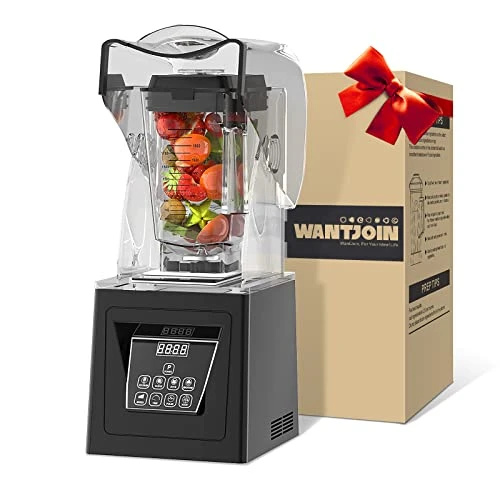 Join Commercial And Home Professional Quiet Shield Blender, 1800W, 75oz BPA Free Jar, 4 Pre-set Programs For Puree, Ice Crushing, Shakes Hummus,salsa And Smoothies 3 Join Commercial And Home Professional Quiet Shield Blender, 1800W, 75oz BPA Free Jar, 4 Pre-set Programs For Puree, Ice Crushing, Shakes Hummus,salsa And Smoothies