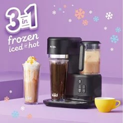 Mr. Coffee® Single-Serve 3-in-1 Iced And Hot Coffee And Tea Maker And Blender With Reusable Filter, Scoop, Recipe Book, 2 Tumblers, Lids And Straws -KitchenAid Shop 41gltQIZf5L