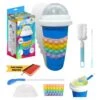 GENERIC FROSTY - Magic Slushy Maker Squeeze Cup - Tiktok Smoothie- Frozen Drink - Soda Slushie - Ice Cream - Bonus Straw Spoon, Brush Cleaner, Pop It Squeeze Sleeve & Recipe