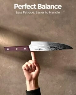 Ipurehome Knife Set Kitchen Knife Set, Professional 5 Pcs High Carbon German Stainless Steel Knife Set With Non-slip Wood Handles -KitchenAid Shop 41govgMqzaL