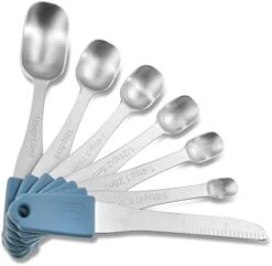Measuring Spoons 18/8 Stainless Steel Measuring Spoons Set Of 7 Piece With 1 Leveler Dry And Liquid Ingredients (Dual Sided) -KitchenAid Shop 41grmPObq2L. AC