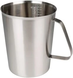 Measuring Cup, Stainless Steel Measuring Cup (16 Ounce/ 0.5 Liter- 2 Cup), Milk Frothing Pitcher, Steaming Pitcher, Milk Frothing Cup Jug With Marking With Handle For Espresso Machines, Latte Art -KitchenAid Shop 41h6ePXaOyL. AC