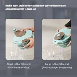 JOLIXIEYE Salad Spinner Vegetable Drying Machine Save Time And Energy Thorough Cleaning Washer For Reduces Residue On The Fruits 6 JOLIXIEYE Salad Spinner Vegetable Drying Machine Save Time And Energy Thorough Cleaning Washer For Reduces Residue On The Fruits -KitchenAid Shop 41h6jIJnNtL