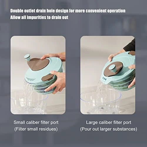 JOLIXIEYE Salad Spinner Vegetable Drying Machine Save Time And Energy Thorough Cleaning Washer For Reduces Residue On The Fruits 4 JOLIXIEYE Salad Spinner Vegetable Drying Machine Save Time And Energy Thorough Cleaning Washer For Reduces Residue On The Fruits - Image 2