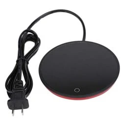 Coffee Mug Warmer Beverage Warmer Plate Desktop Heated Coffee Tea Waterproof Touch For Coffee Tea Milk(US-Red)