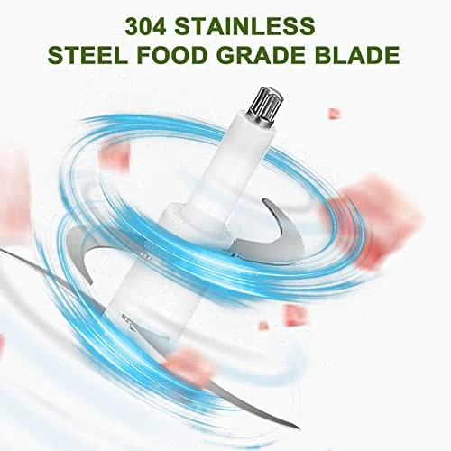 Food Processor, Electric Food Chopper With 2 Bowls 8 Cup And 8 Cup, Meat Grinder With 4 Large Sharp Blades For Meat, Fruits, Vegetables, Baby Food, Nuts, 2 Speed, 350W. Fruits, Vegetables, Baby Food, Nuts, 2 Speed, 350W. 5 Food Processor, Electric Food Chopper With 2 Bowls 8 Cup And 8 Cup, Meat Grinder With 4 Large Sharp Blades For Meat, Fruits, Vegetables, Baby Food, Nuts, 2 Speed, 350W. Fruits, Vegetables, Baby Food, Nuts, 2 Speed, 350W. - Image 3