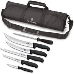 Victorinox Fibrox Pro Ultimate Competition BBQ Set, Knife Roll, 8-Piece -KitchenAid Shop 41hImoE0SL. AC