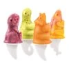 Dino Popsicle Molds (Set Of 4) - Mess-Free Silicone Ice Pops For Homemade Freezer Snacks / Dishwasher-Safe, BPA-Free