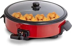 14-Inch Family Nonstick Electric Skillet - For Pizza, Burgers, Cookies, Fajitas, Breakfast & More (5Qt.)