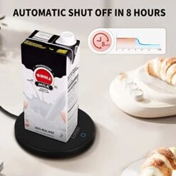 Coffee Mug Warmer For Desk, Heekle Smart Coffee Cup Warmer With Auto Shut Off, 2 Temperature Settings Electric Mug Warmer Candle Warmer, Portable Tea Warmer For Travel Office And Home Black (No Cup) -KitchenAid Shop 41hMtDMxe4L