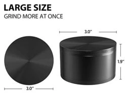 ITDAY Grinder Large 3.0 Inch Black -KitchenAid Shop 41hQ3tk8VgL