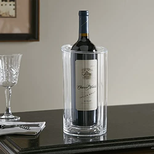 Huang Acrylic Clear Acrylic Double Wall Wine Bucket Or Champagne Chiller For Parties Or Dinner, Keep Wine Cold, Iceless Wine Cooler, Ideal Gift For Wine Lovers 5 Huang Acrylic Clear Acrylic Double Wall Wine Bucket Or Champagne Chiller For Parties Or Dinner, Keep Wine Cold, Iceless Wine Cooler, Ideal Gift For Wine Lovers - Image 3