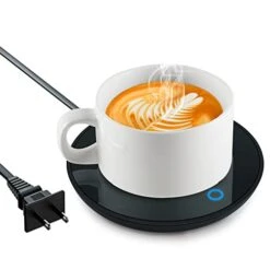 Coffee Warmer For Desk Electric Mug Warmer For Office Home Desk Use Smart Cup Warmer For Coffee With Auto Shut Off Electric Beverage Warmer With 2 Temperature Settings Cup Heater For Coffee,Milk,Tea