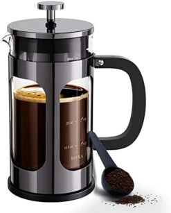 French Press Coffee Maker, Glass Classic Copper 304 Stainless Steel Coffee Press, Cold Brew Heat Resistant Thickened Borosilicate Coffee Pot For Camping Travel Gifts, 34 Ounce -KitchenAid Shop 41hWpAUnlJL. AC
