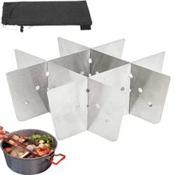 NULYUNZE Outdoor Camping Pots - 4L Pan For Outdoor Camping - Outdoor Hotpot Picnic Shabu High Capacity For Party Camping Climbing Fishing