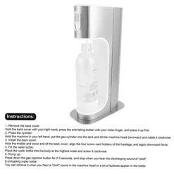 Create Your Own Sparkling Water Anytime - Manual Carbonated Water Maker For Home & Commercial Use - Compact & Lightweight Design - Homemade Soda Kit -KitchenAid Shop 41haCPu9ntL