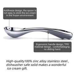 Heavy Duty Ice Cream Scoop, Commercial Ice Cream Scoop With Hook Longer Professional Antifreeze-Metal Easy-Grip Unbreakable,High Qality Zinc Alloy -KitchenAid Shop 41haQVpfLIL