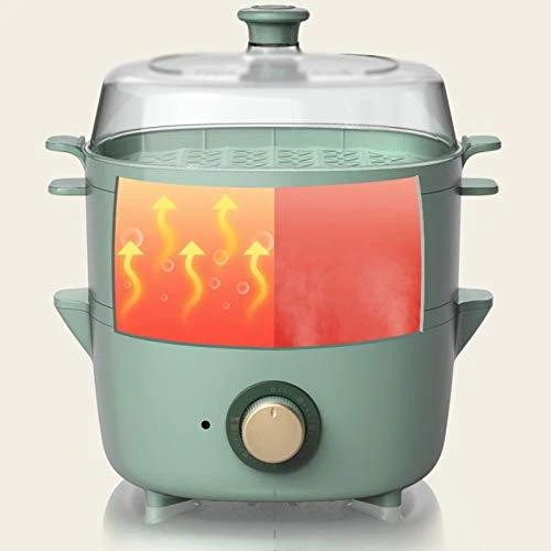 MJWDP Electric Steamer Household Small Breakfast Machine Double-layer Large Capacity Multi-function Steamer Automatic Power-off Steamer 6 MJWDP Electric Steamer Household Small Breakfast Machine Double-layer Large Capacity Multi-function Steamer Automatic Power-off Steamer - Image 4