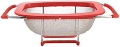 Professional Stainless Steel Expandable Over-The-Sink Colander/Strainer, Red -KitchenAid Shop 41hcbv6zCL. AC