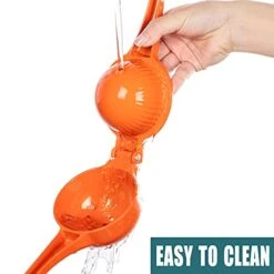 Manual Juicer Lemon Lime Juicer, Metal Juicer Citrus Squeezer, Professional Manual Juicer Kitchen Tool (Orange) -KitchenAid Shop 41hpDe5344S