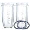 Replacement Cups For Nutribullet Blender, 32OZ Measuring Scale Cups 2 Rubber Gaskets, Compatible With NutriBullet 600W And 900W Blenders (4 PCS) -KitchenAid Shop 41hsnvQ5BLL