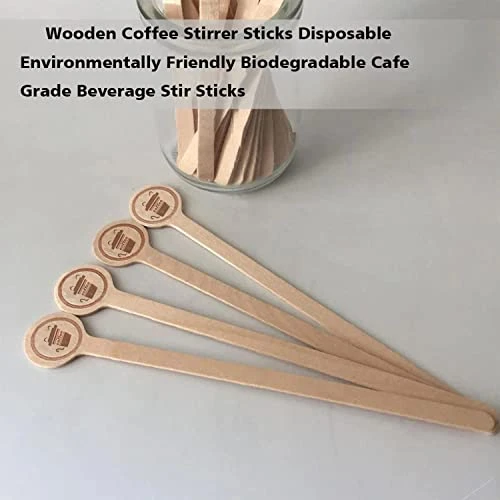 100 Pack Coffee Stirrers Disposable Wooden Coffee Stir Sticks With Round Ends,Disposable Environmentally Friendly Biodegradable Cafe Grade Beverage Stir Sticks For 6 Inch Coffee Milk Cocktail Tea 6 100 Pack Coffee Stirrers Disposable Wooden Coffee Stir Sticks With Round Ends,Disposable Environmentally Friendly Biodegradable Cafe Grade Beverage Stir Sticks For 6 Inch Coffee Milk Cocktail Tea - Image 4