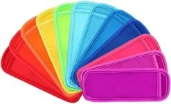 15 Pieces Reusable Popsicle Holders Popsicle Bags Freezer Ice Pop Sleeves Antifreezing Ice Pop Holders, White Fish Style -KitchenAid Shop 41hwB8SMqFL. AC