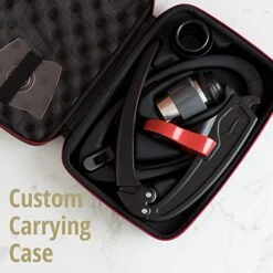 Flair Espresso Maker - Classic With Pressure Kit: All Manual Lever Espresso Machine For The Home With Stainless Steel Tamper, Pressure Gauge And Portable Carrying Case -KitchenAid Shop 41hyajac7bL