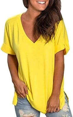 Meikosks Womens Summer Short Sleeve Shirt V Neck Tops Solid Color Basic Pullover Workout Blouses 25 Meikosks Womens Summer Short Sleeve Shirt V Neck Tops Solid Color Basic Pullover Workout Blouses -KitchenAid Shop 41i67SmUNOL. AC