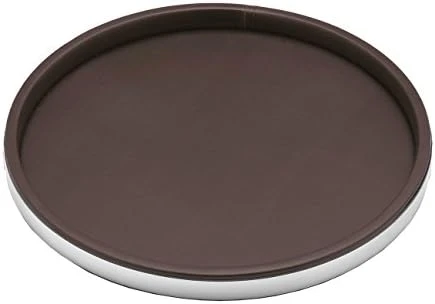 Leatherette Ice Bucket, 3 Qt, White With Brass 7 Leatherette Ice Bucket, 3 Qt, White With Brass - Image 5