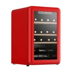 Wine Cooler 64L Wine Cabinet Constant Temperature Living Room Ice Bar Office Built-in Mini Refrigerator Freezer 20 Bottles