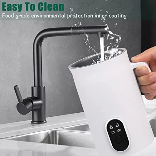 Electric Milk Frother, Automatic Hot Or Normal Temperature Milk Foam Function,4-in-1 Functionality For Latte Coffee Hot Chocolates Cappuccino 7 Electric Milk Frother, Automatic Hot Or Normal Temperature Milk Foam Function,4-in-1 Functionality For Latte Coffee Hot Chocolates Cappuccino - Image 5