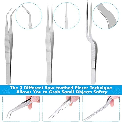 7 Pcs Stainless Steel Kitchen Cooking Plating Tweezers Tongs Drawing Spoons Offset Spatula And Fish Spatula For Food Culinary Plating Decorating 4 7 Pcs Stainless Steel Kitchen Cooking Plating Tweezers Tongs Drawing Spoons Offset Spatula And Fish Spatula For Food Culinary Plating Decorating - Image 2